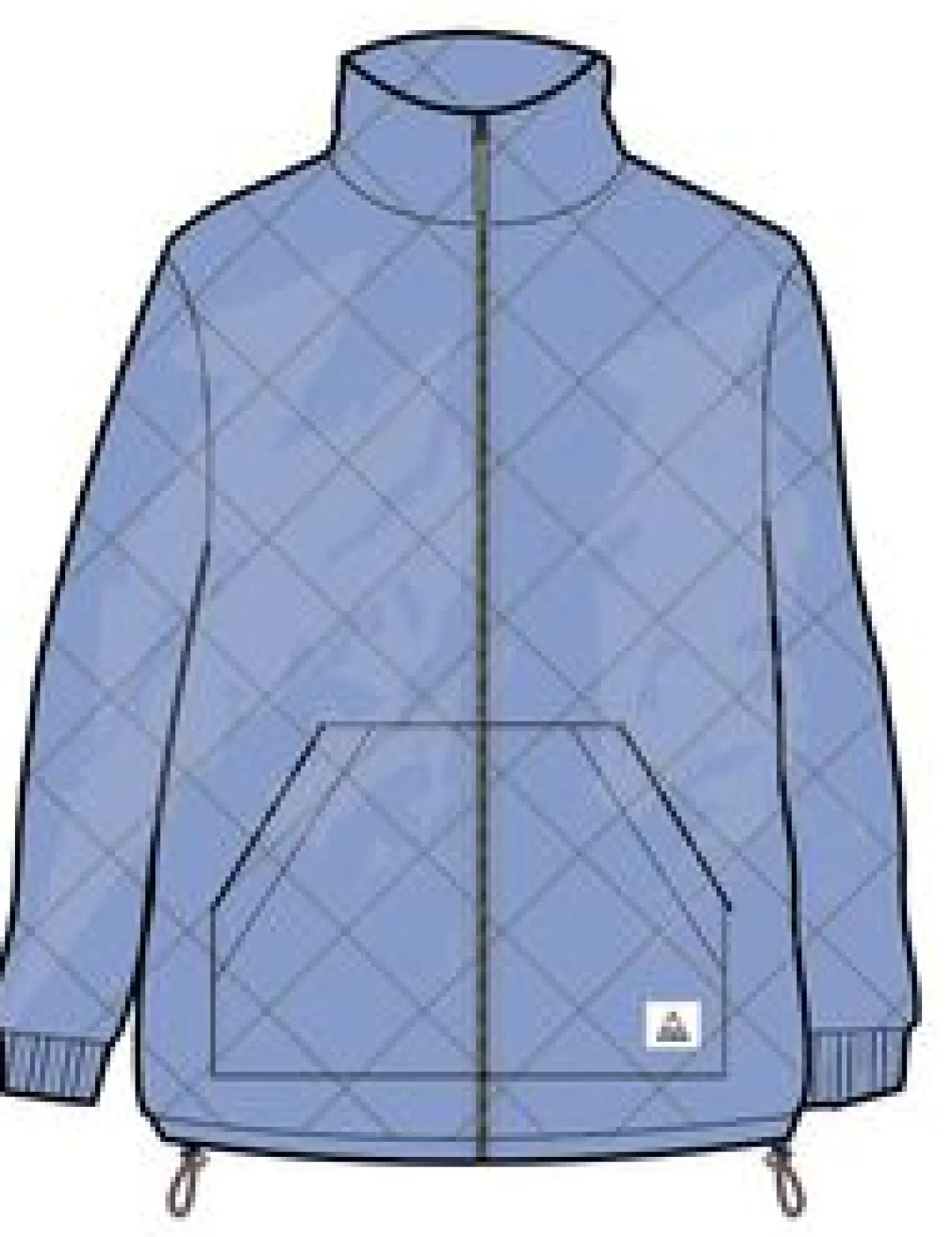 Hoodies & Sweatshirts|Passenger Clementine Quilted Full Zip - Cornflower