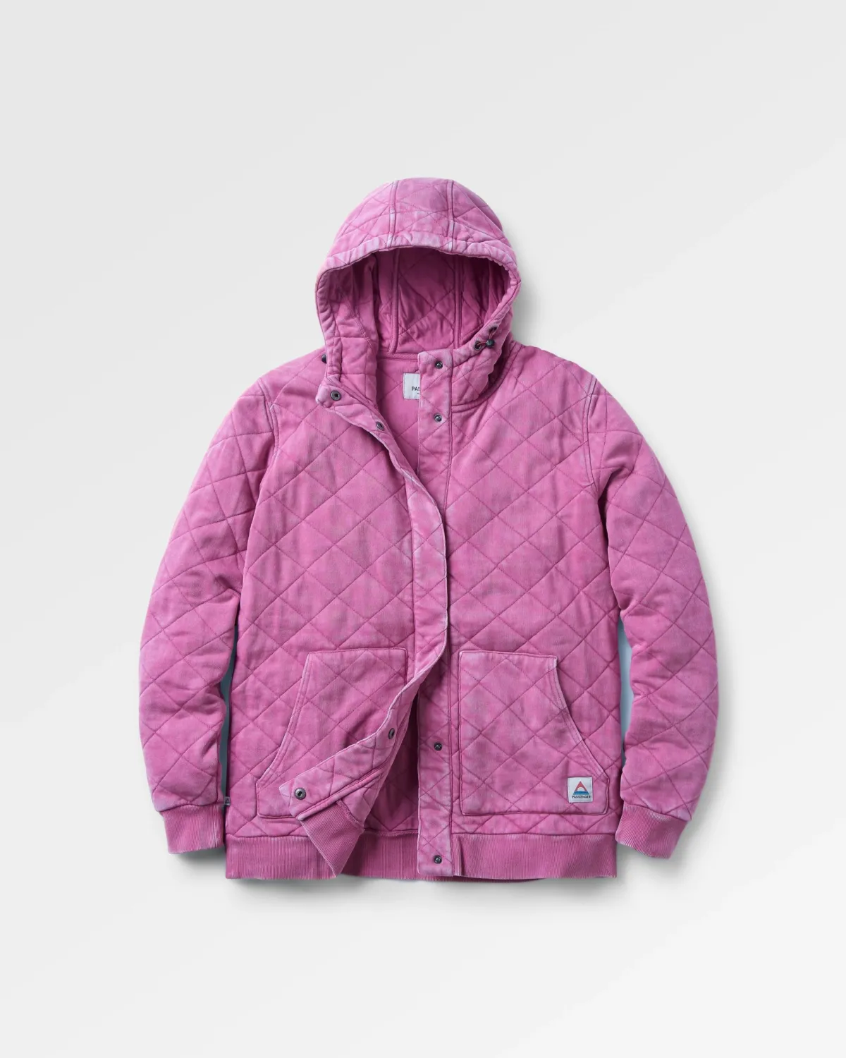 Hoodies|Hoodies & Sweatshirts|Passenger Clementine Recycled Quilted Button Up Hoodie - Mauve Haze MauveHaze