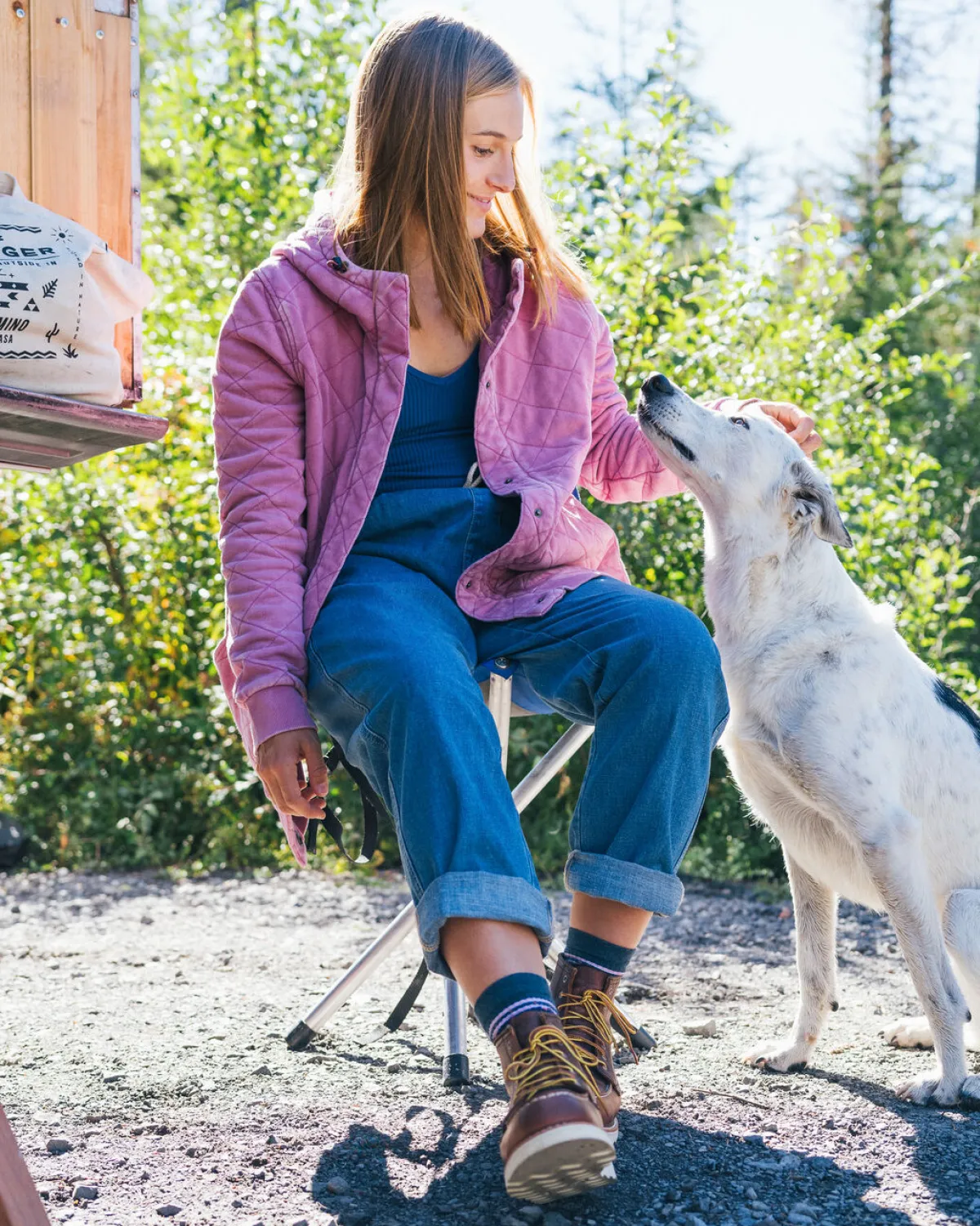 Hoodies|Hoodies & Sweatshirts|Passenger Clementine Recycled Quilted Button Up Hoodie - Mauve Haze MauveHaze