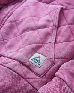 Hoodies|Hoodies & Sweatshirts|Passenger Clementine Recycled Quilted Button Up Hoodie - Mauve Haze MauveHaze
