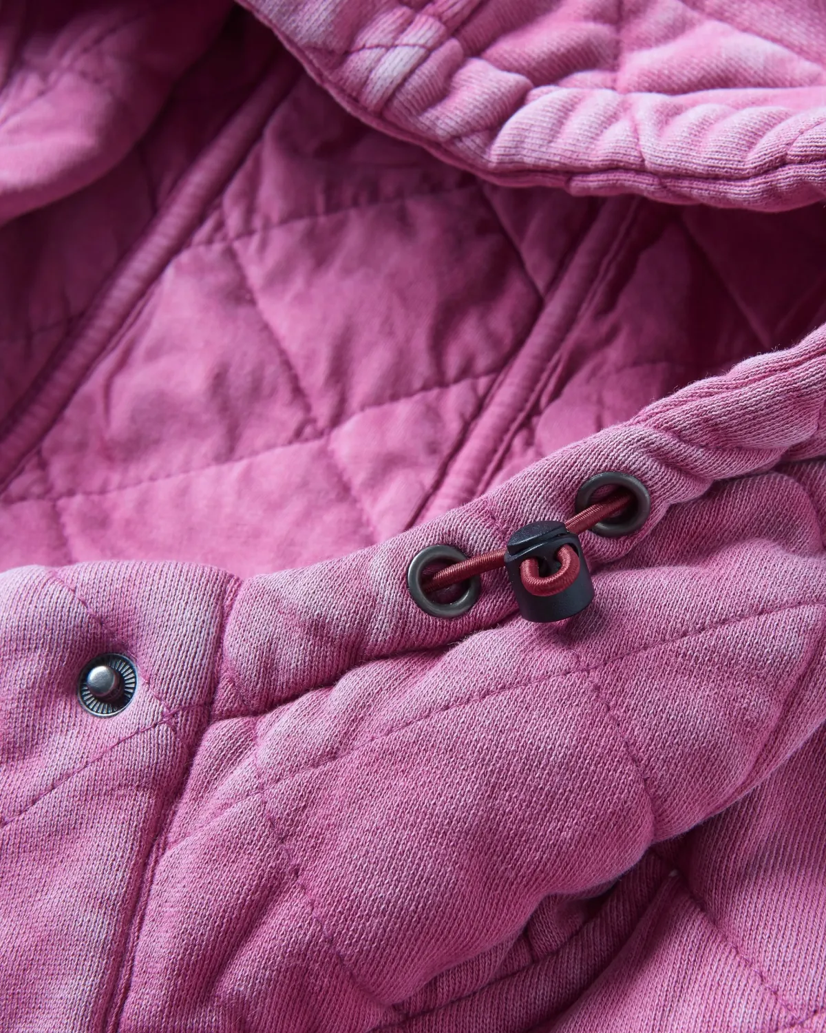 Hoodies|Hoodies & Sweatshirts|Passenger Clementine Recycled Quilted Button Up Hoodie - Mauve Haze MauveHaze
