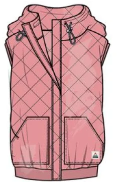 Hoodies & Sweatshirts|Passenger Clementine Recycled Quilted Vest - Shell Pink ShellPink