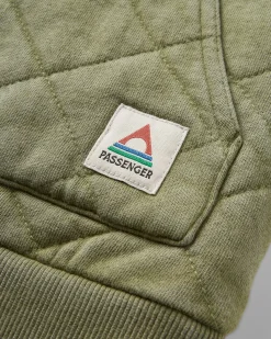 Hoodies & Sweatshirts|Passenger Clementine Recycled Quilted Vest - Khaki