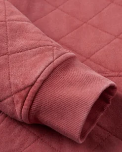 Hoodies & Sweatshirts|Passenger Clementine Recycled Quilted High Neck - Red Ochre RedOchre
