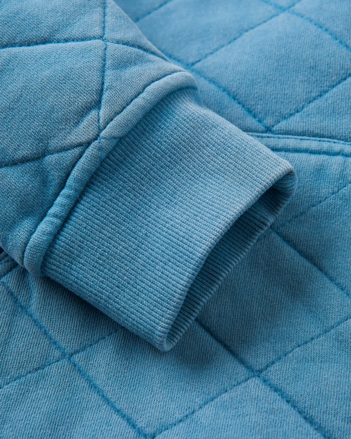 Hoodies & Sweatshirts|Passenger Clementine Recycled Quilted High Neck - Bluejay