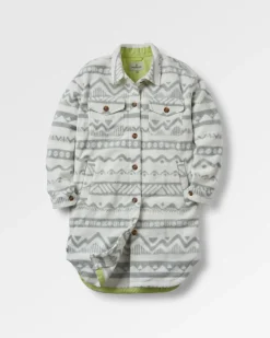 Fleece|Shirts|Passenger Cloudy 2.0 Recycled Sherpa Fleece Shirt - Mountain Geo Vintage White MountainGeoVintageWhite