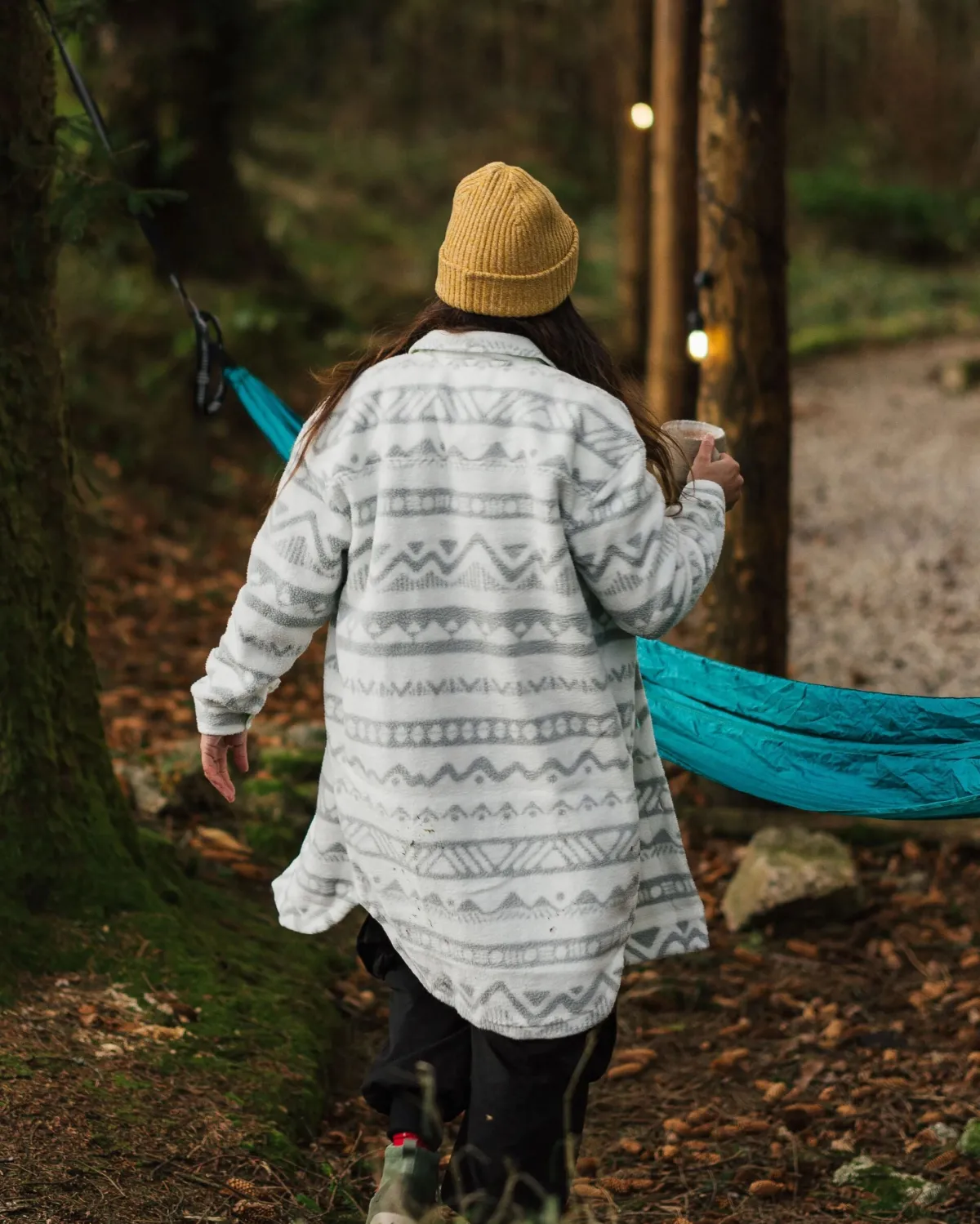 Fleece|Shirts|Passenger Cloudy 2.0 Recycled Sherpa Fleece Shirt - Mountain Geo Vintage White MountainGeoVintageWhite