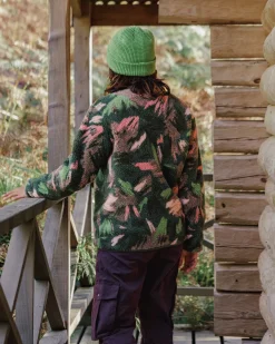 Fleece|Fleece|Passenger Clover Recycled Cotton-Lined Sherpa Fleece - Abstract Mountain Fir Tree AbstractMountainFirTree