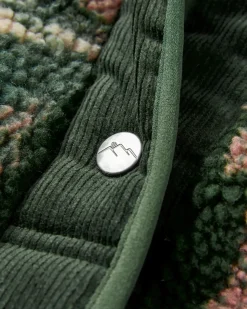 Fleece|Fleece|Passenger Clover Recycled Cotton-Lined Sherpa Fleece - Abstract Mountain Fir Tree AbstractMountainFirTree