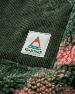 Fleece|Fleece|Passenger Clover Recycled Cotton-Lined Sherpa Fleece - Abstract Mountain Fir Tree AbstractMountainFirTree