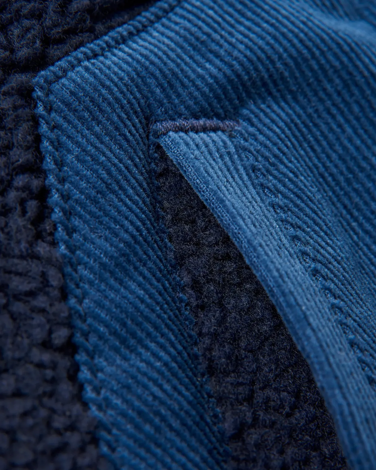Fleece|Fleece|Passenger Clover Recycled Cotton-Lined Sherpa Fleece - Deep Navy DeepNavy