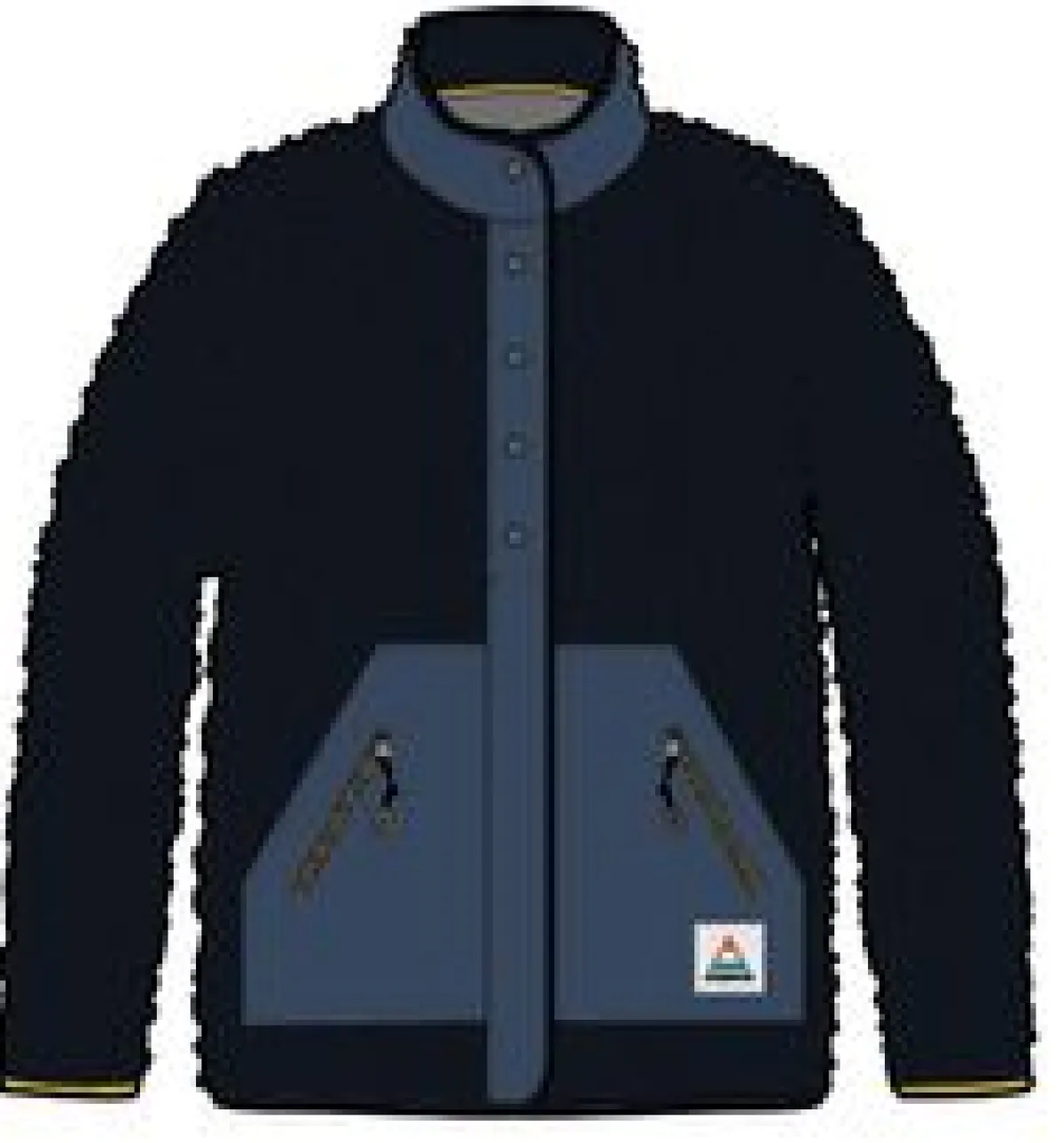 Fleece|Fleece|Passenger Clover Recycled Cotton-Lined Sherpa Fleece - Deep Navy DeepNavy