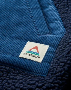 Fleece|Fleece|Passenger Clover Recycled Cotton-Lined Sherpa Fleece - Deep Navy DeepNavy