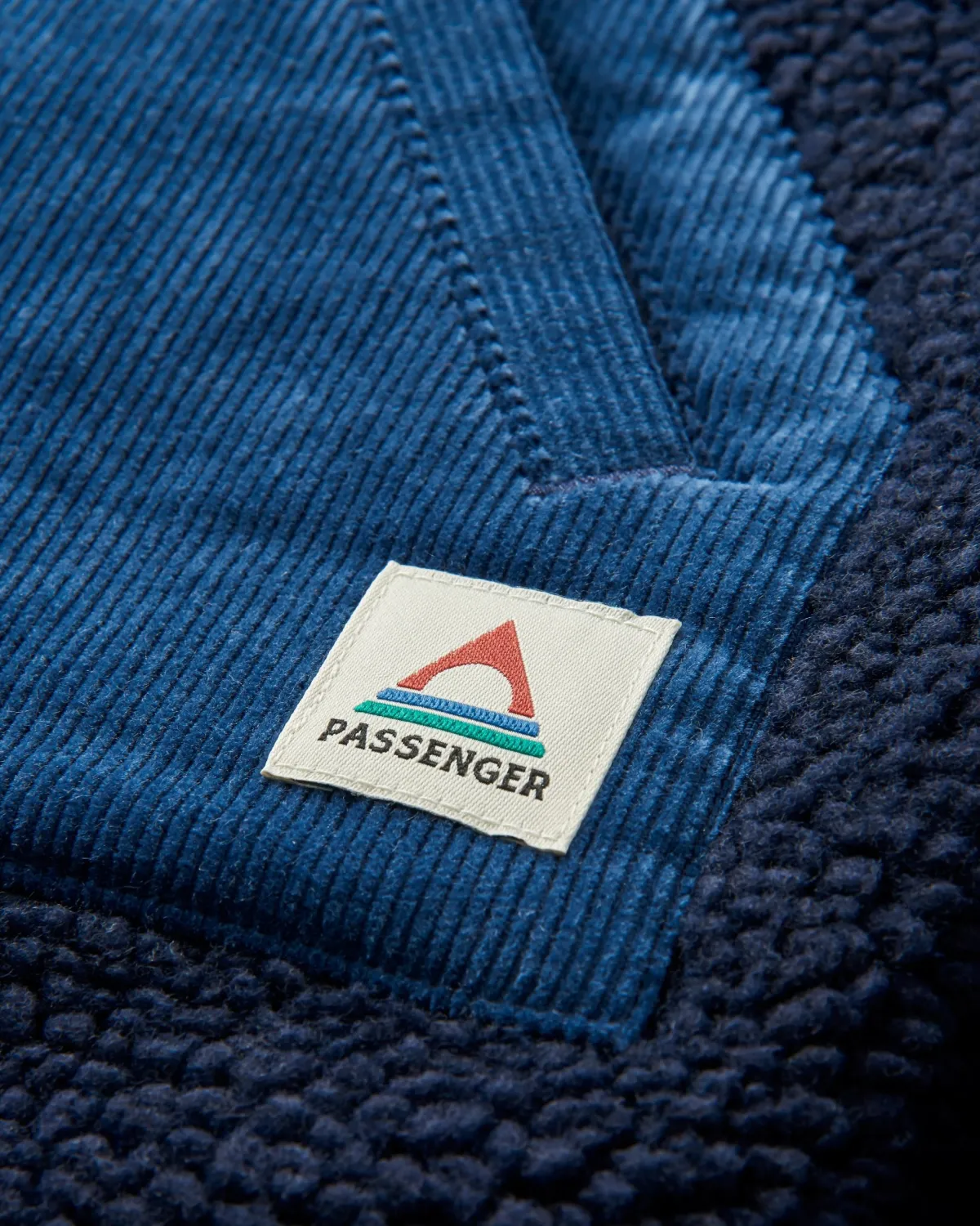 Fleece|Fleece|Passenger Clover Recycled Cotton-Lined Sherpa Fleece - Deep Navy DeepNavy