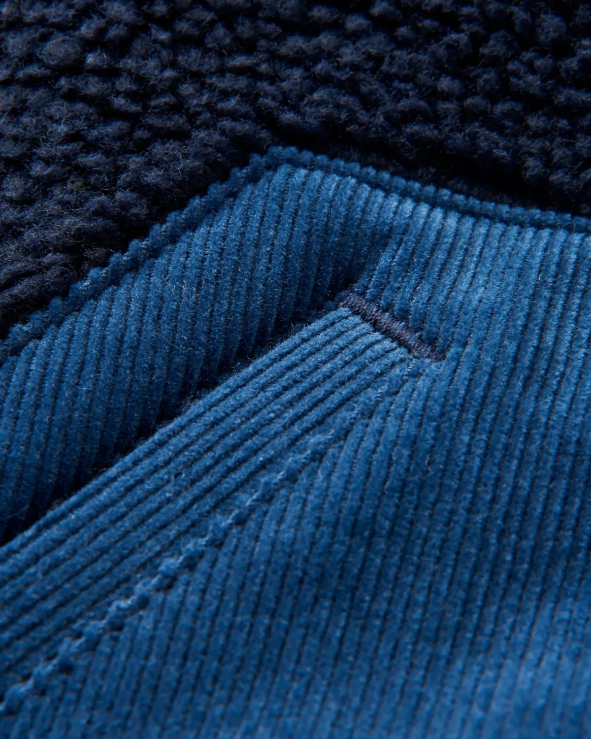 Fleece|Fleece|Passenger Clover Recycled Cotton-Lined Sherpa Fleece - Deep Navy DeepNavy