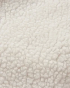 Fleece|Fleece|Passenger Clover Recycled Cotton-Lined Sherpa Fleece - Vintage White VintageWhite