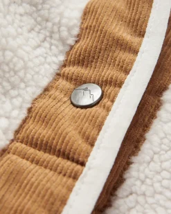 Fleece|Fleece|Passenger Clover Recycled Cotton-Lined Sherpa Fleece - Vintage White VintageWhite