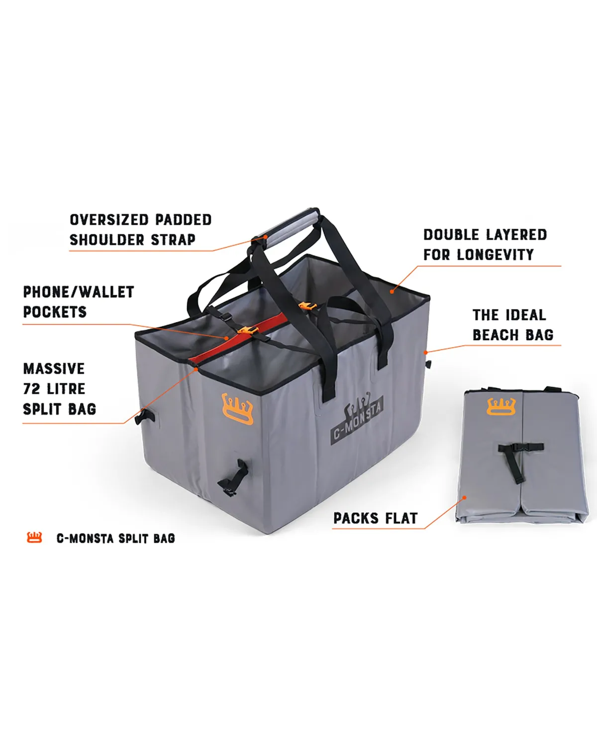 Surf Accessories|Surf Accessories|Passenger C-monsta Split Bag monstaSplitBag