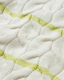 Sweaters|Passenger Comfort Stripe Organic Knitted Sweater - Lime Stripe LimeStripe