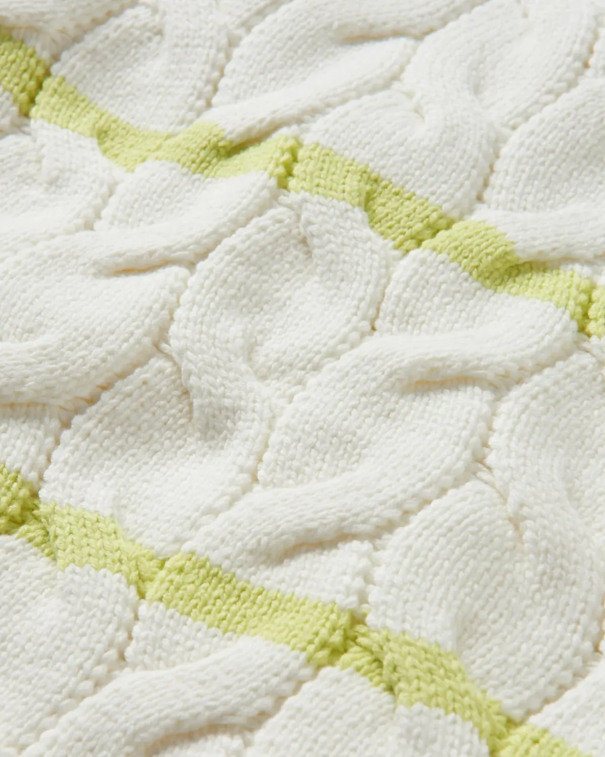 Sweaters|Passenger Comfort Stripe Organic Knitted Sweater - Lime Stripe LimeStripe