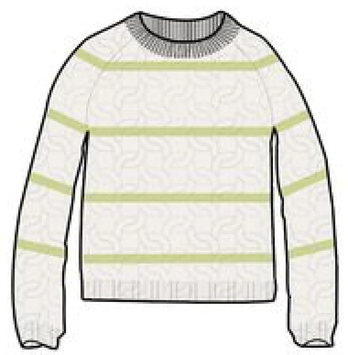 Sweaters|Passenger Comfort Stripe Organic Knitted Sweater - Lime Stripe LimeStripe