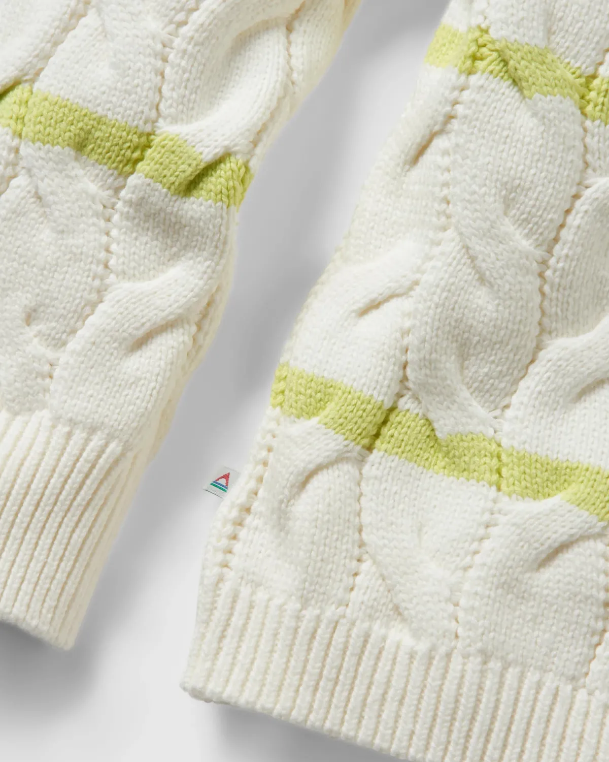 Sweaters|Passenger Comfort Stripe Organic Knitted Sweater - Lime Stripe LimeStripe