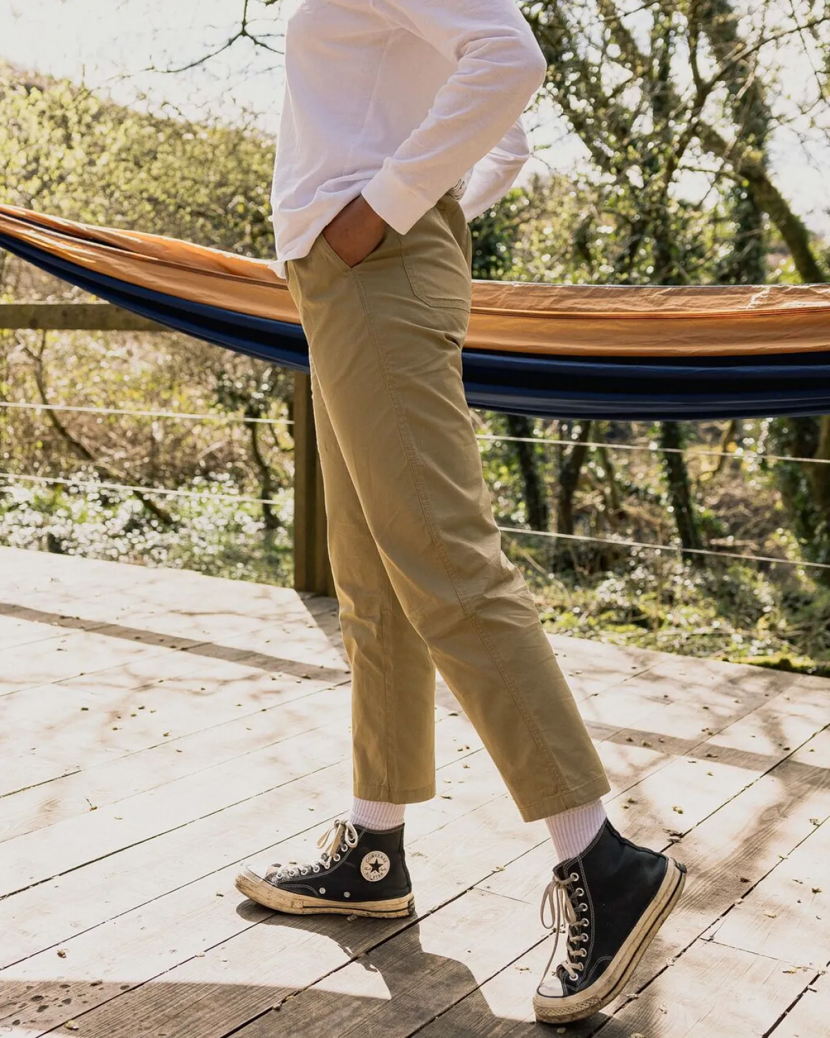Pants|Overalls & Pants|Passenger Compass Elasticated Waist Pant - Biscuit