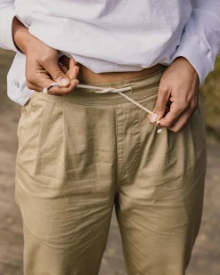 Pants|Overalls & Pants|Passenger Compass Elasticated Waist Pant - Biscuit