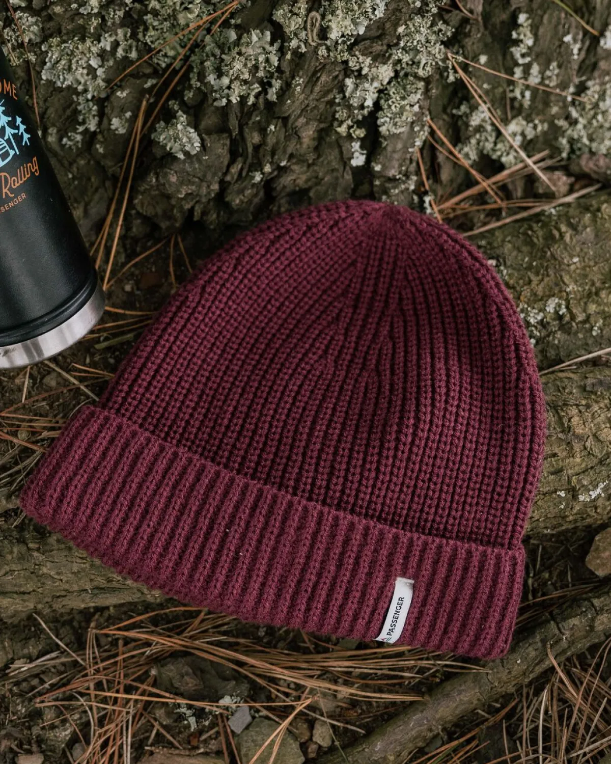 Beanies|Beanies|Passenger Compass Recycled Beanie - Wine