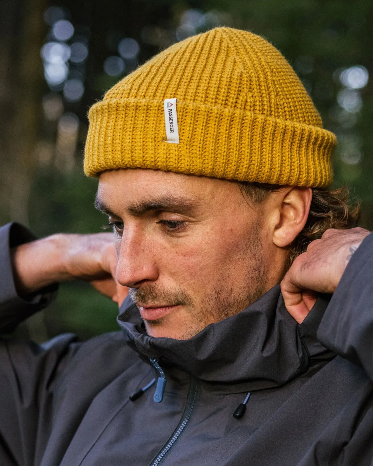 Beanies|Beanies|Passenger Compass Recycled Beanie - Mustard Yellow MustardYellow