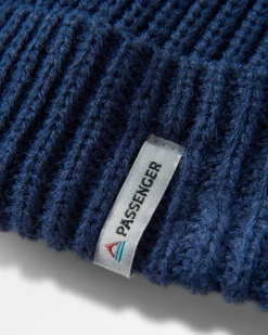 Beanies|Beanies|Passenger Compass Recycled Beanie - Rich Navy RichNavy