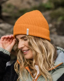 Beanies|Beanies|Passenger Compass Recycled Beanie - Sunrise Orange SunriseOrange
