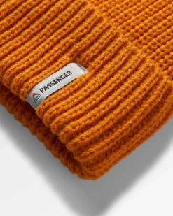 Beanies|Beanies|Passenger Compass Recycled Beanie - Sunrise Orange SunriseOrange
