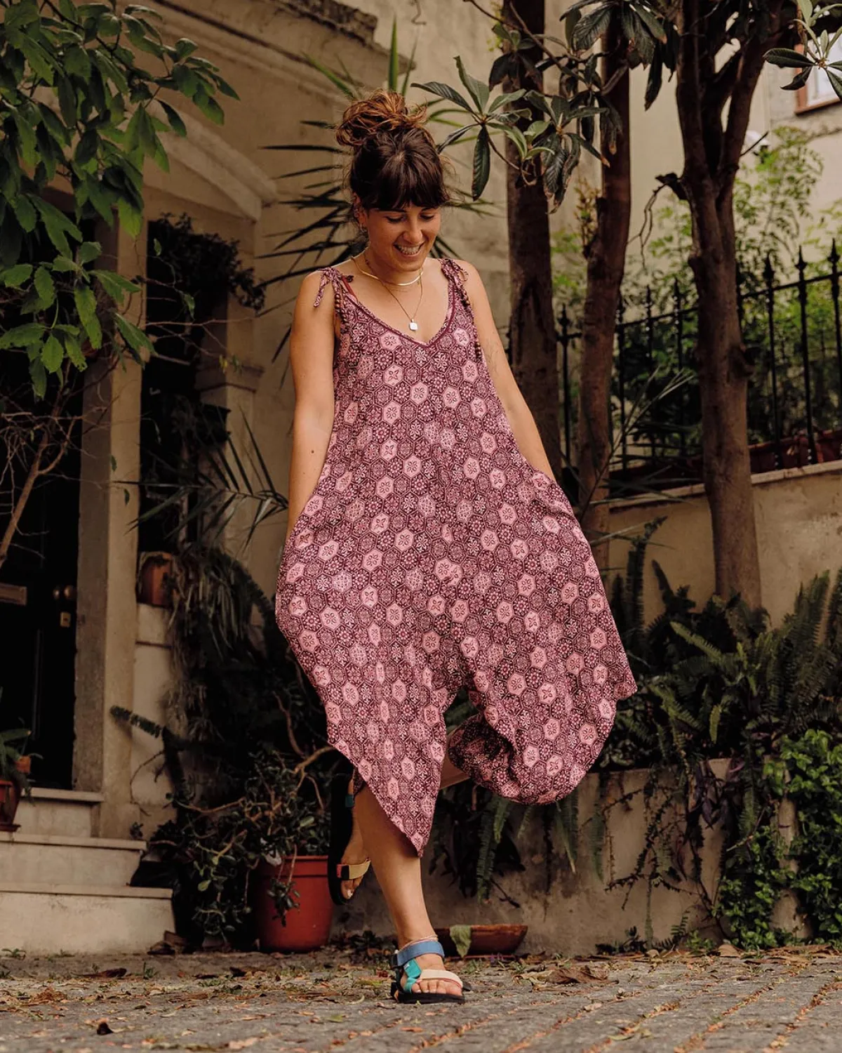 Jumpsuits & Playsuits|Pants|Passenger Copetín Jumpsuit - Tile Wine TileWine