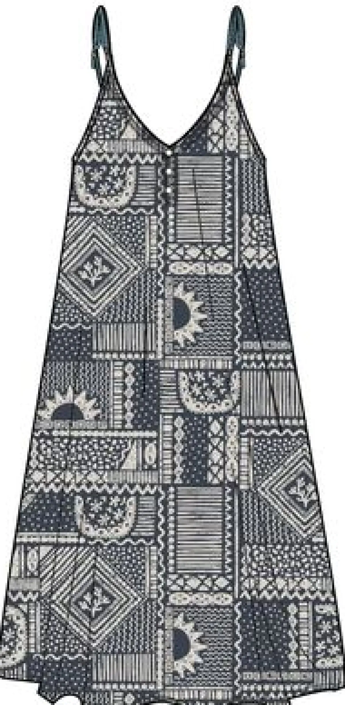 Pants|Dresses & Skirts|Passenger Copetín Jumpsuit - Vintage Patchwork Navy VintagePatchworkNavy