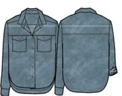 Shirts|Shirts|Passenger Coral Organic Cotton Long Sleeve Shirt - Washed Denim WashedDenim