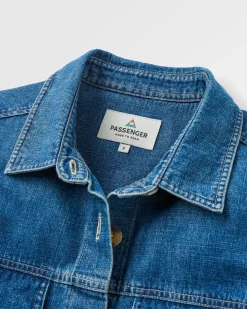 Shirts|Shirts|Passenger Coral Organic Cotton Long Sleeve Shirt - Washed Denim WashedDenim