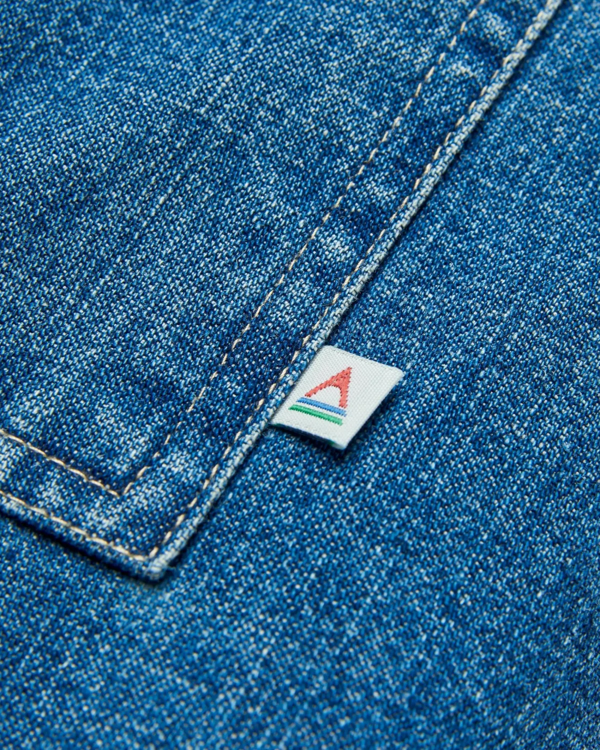 Shirts|Shirts|Passenger Coral Organic Cotton Long Sleeve Shirt - Washed Denim WashedDenim
