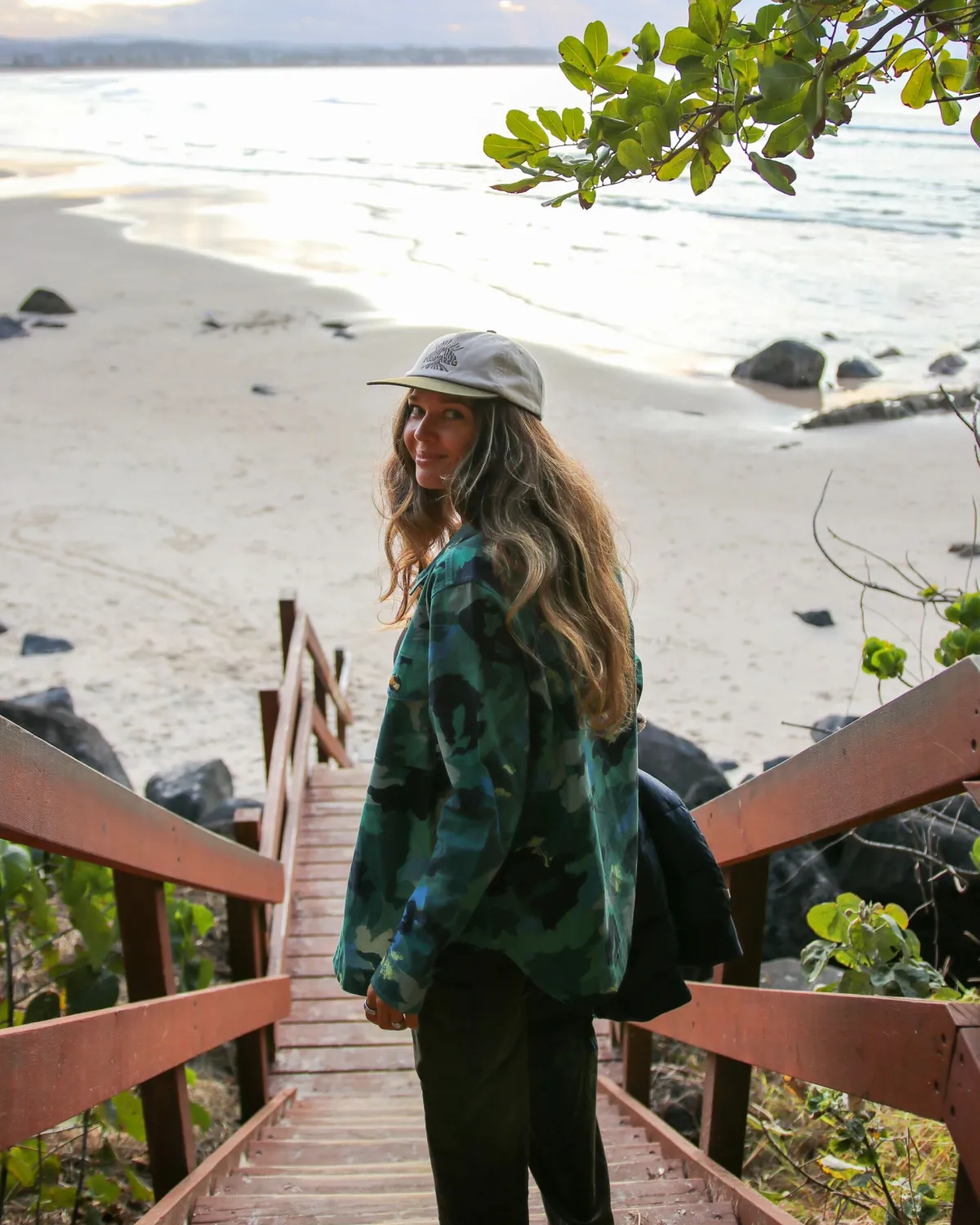 Shirts|Shirts|Passenger Coral Organic Cotton Long Sleeve Shirt - Alpine Camo Rain Forest AlpineCamoRainForest