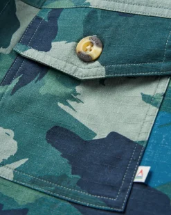 Shirts|Shirts|Passenger Coral Organic Cotton Long Sleeve Shirt - Alpine Camo Rain Forest AlpineCamoRainForest