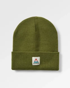 Beanies|Passenger Core Recycled Acrylic High-Top Beanie - Khaki Green KhakiGreen