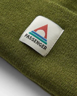 Beanies|Passenger Core Recycled Acrylic High-Top Beanie - Khaki Green KhakiGreen