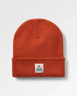 Beanies|Passenger Core Recycled Acrylic High-Top Beanie - Rust