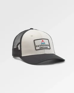 Caps & Hats|Caps & Hats|Passenger Core Recycled Cotton Trucker Hat - Black/ White Black/White