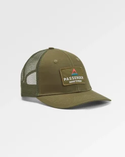 Caps & Hats|Caps & Hats|Passenger Core Recycled Cotton Trucker Hat - Khaki Green KhakiGreen