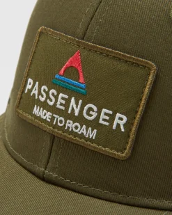 Caps & Hats|Caps & Hats|Passenger Core Recycled Cotton Trucker Hat - Khaki Green KhakiGreen