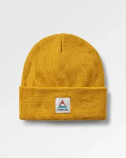 Beanies|Beanies|Passenger Core Recycled Low-Top Beanie - Mustard Yellow MustardYellow