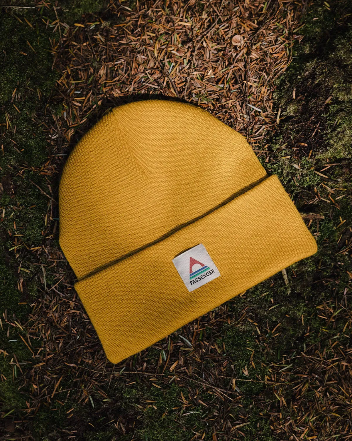 Beanies|Beanies|Passenger Core Recycled Low-Top Beanie - Mustard Yellow MustardYellow