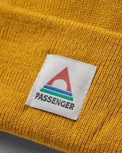 Beanies|Beanies|Passenger Core Recycled Low-Top Beanie - Mustard Yellow MustardYellow