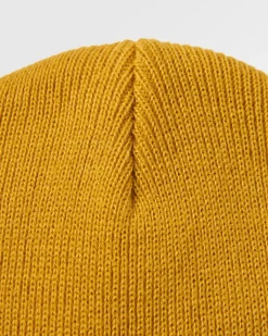 Beanies|Beanies|Passenger Core Recycled Low-Top Beanie - Mustard Yellow MustardYellow